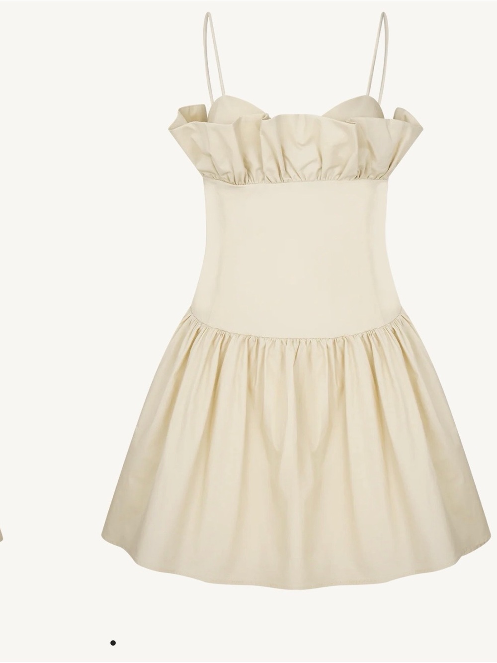 Meshki Cream Ruffle Mini Dress - Picture 5 of 5